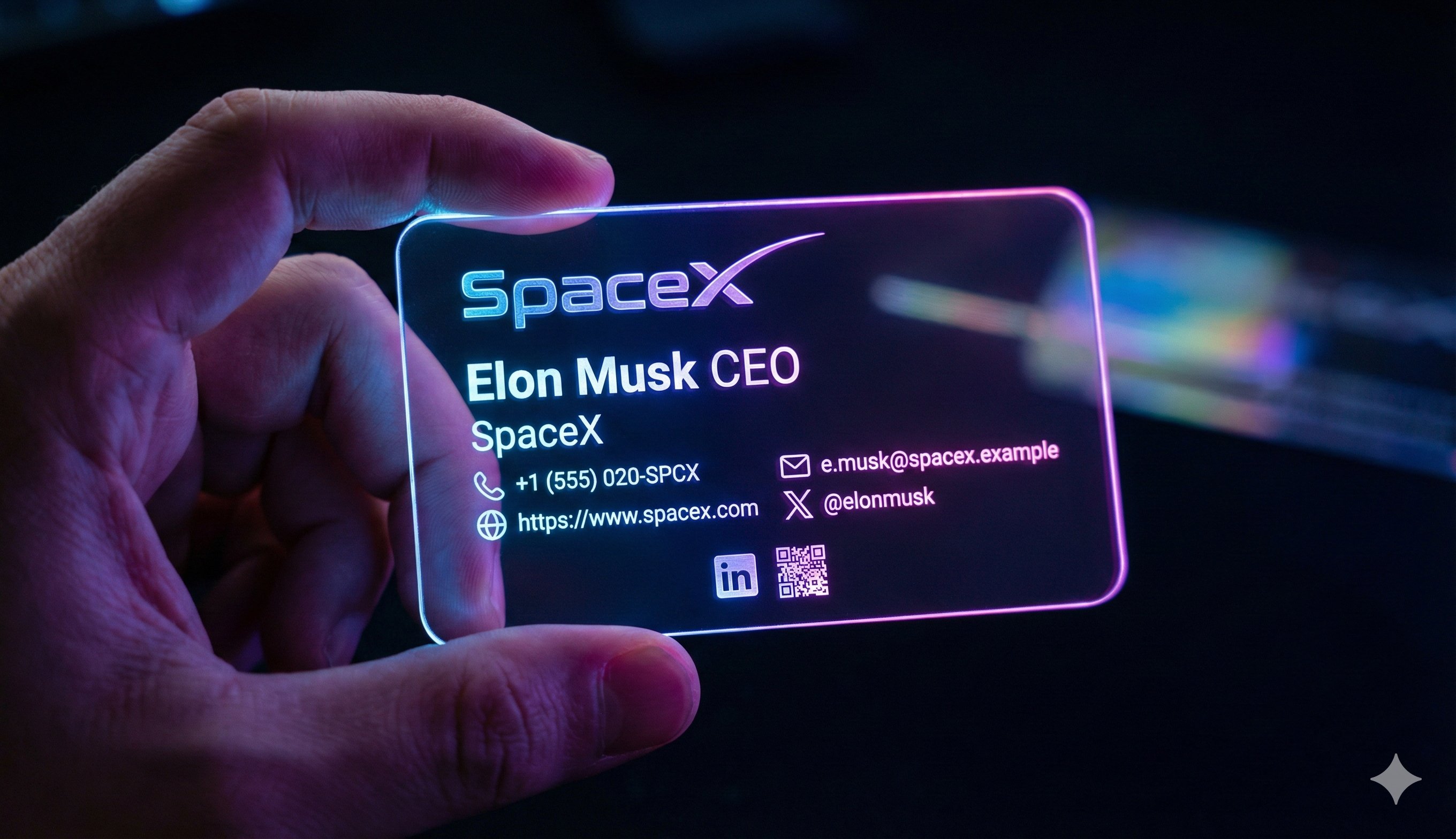 Cyber-aesthetic Business Card